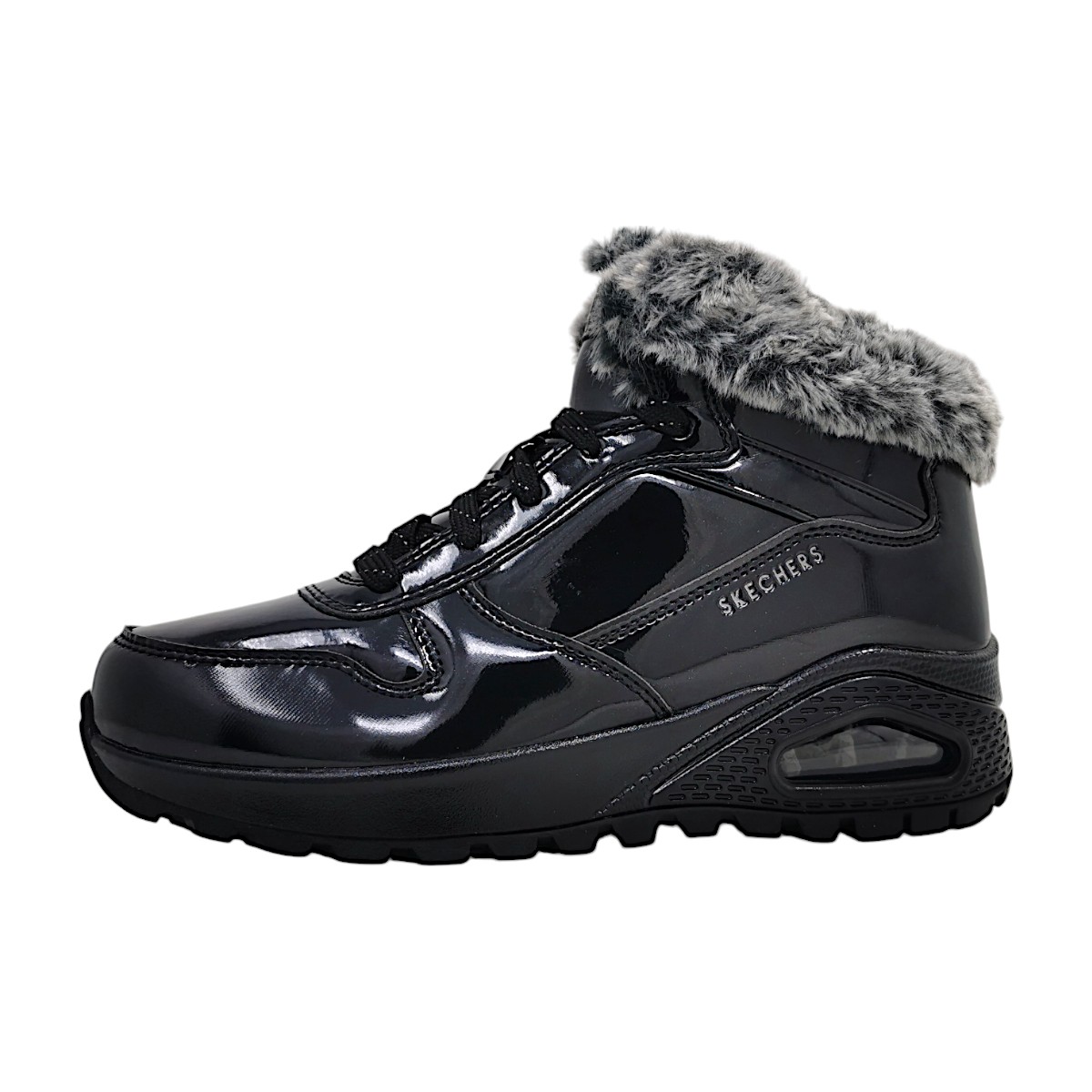 Skechers Uno Damenschuhe Schnürstiefel Schwarz Freizeit Skechers Uno Damenschuhe Schnürstiefel Schwarz Freizeit