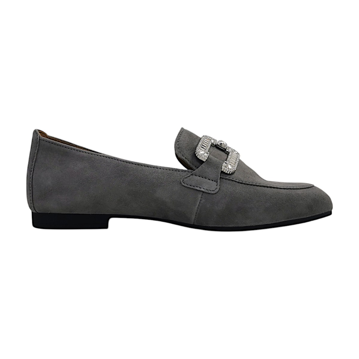 Gabor Damenschuhe Halbschuhe Slipper Grau Freizeit (stone (kristall), Größe 37.5 EU)