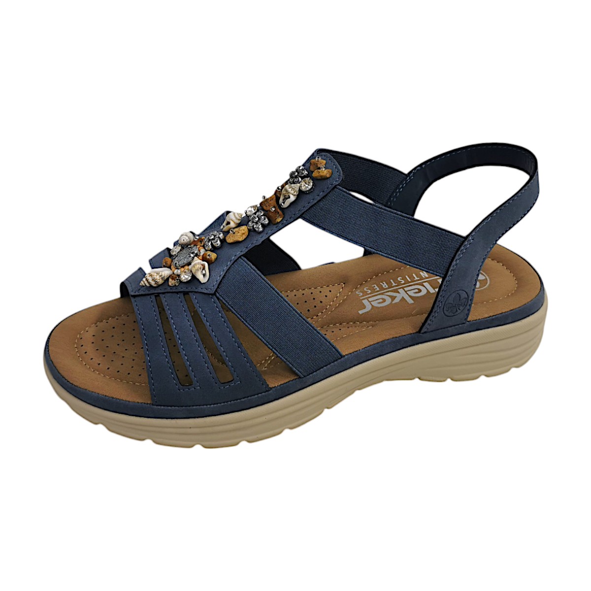 Rieker V8549-10 Blau lightblue 10