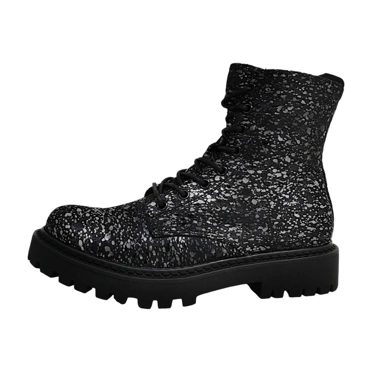 Post Xchange Damenschuhe Schnürstiefel Schwarz Freizeit