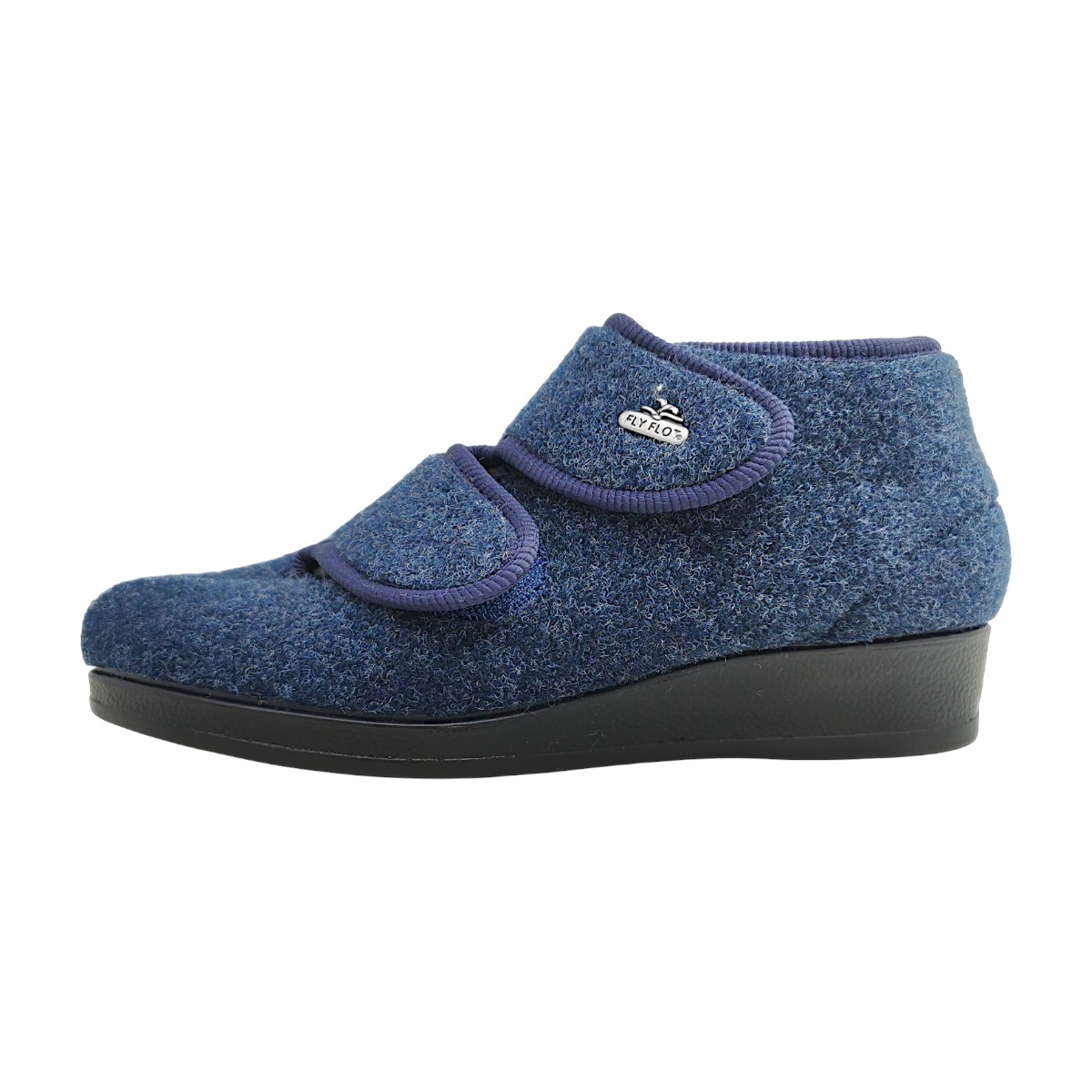 FLY FLOT Damenschuhe Hausschuh Blau Freizeit