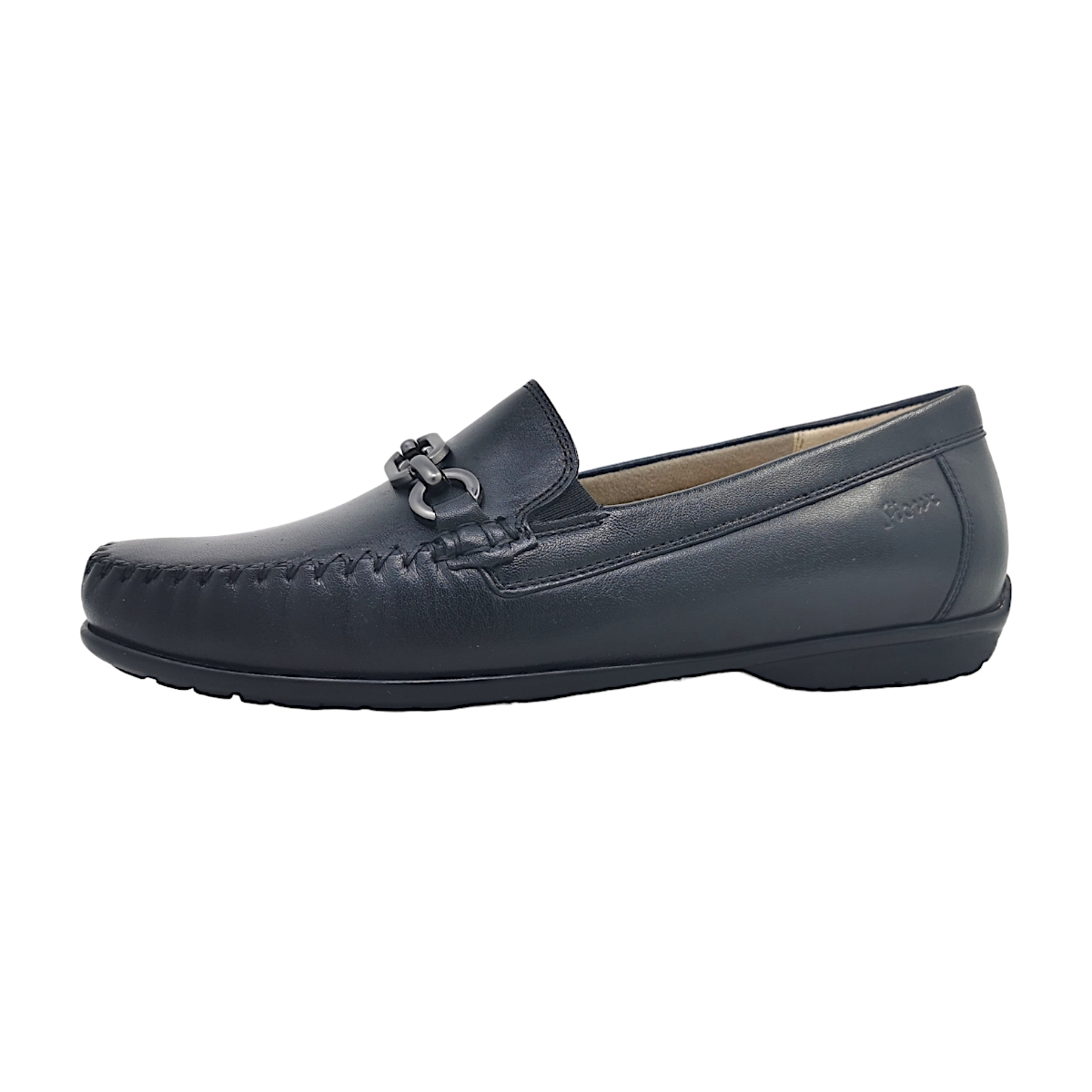 Sioux Cortizia-737-H-SC Damenschuhe Halbschuhe Mokassin Schwarz Freizeit