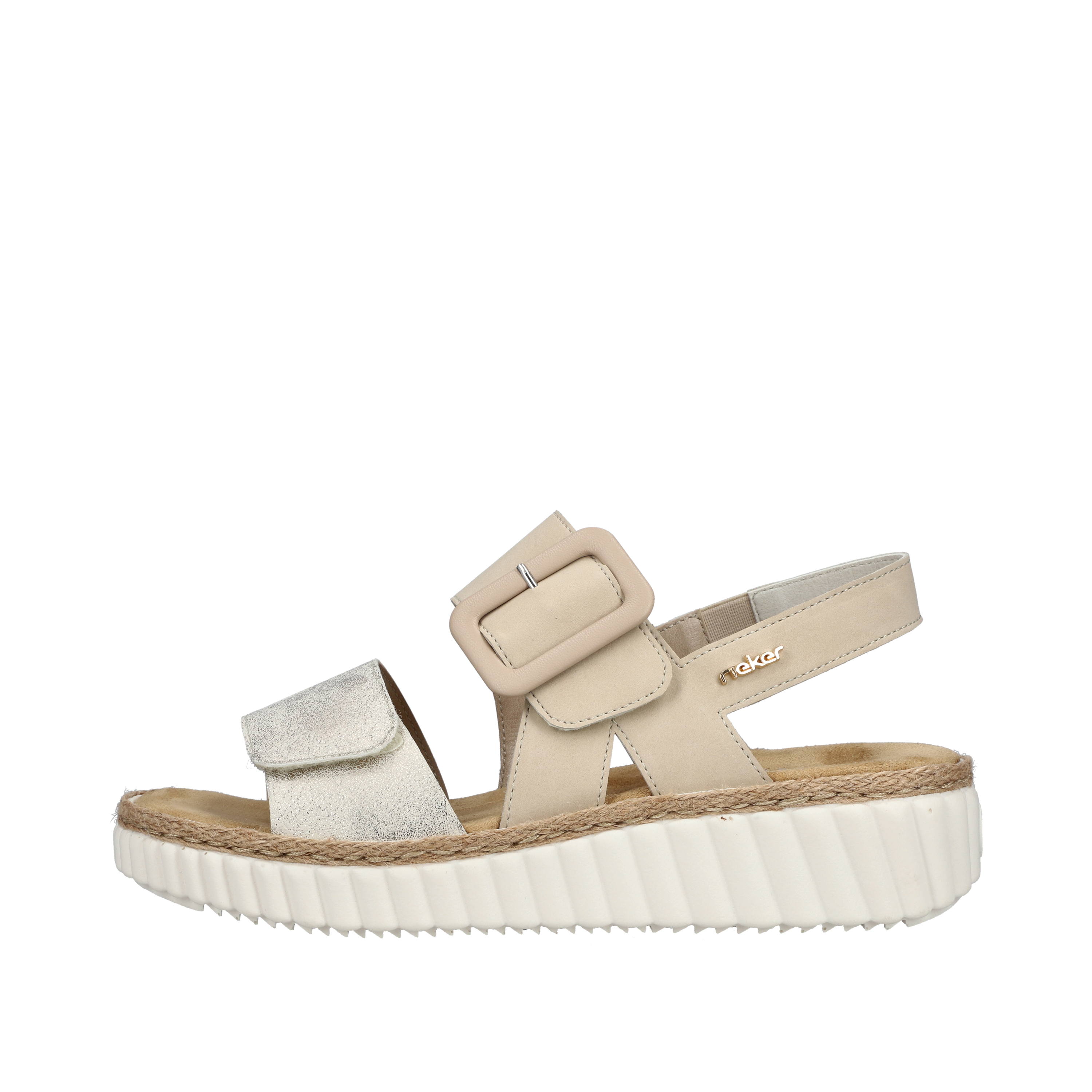 Rieker 69260-60 Beige beige-gold/perle
