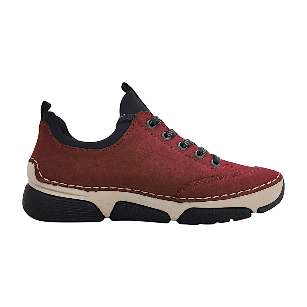 Rieker 45973-36 Rot bordeaux/schwarz 36