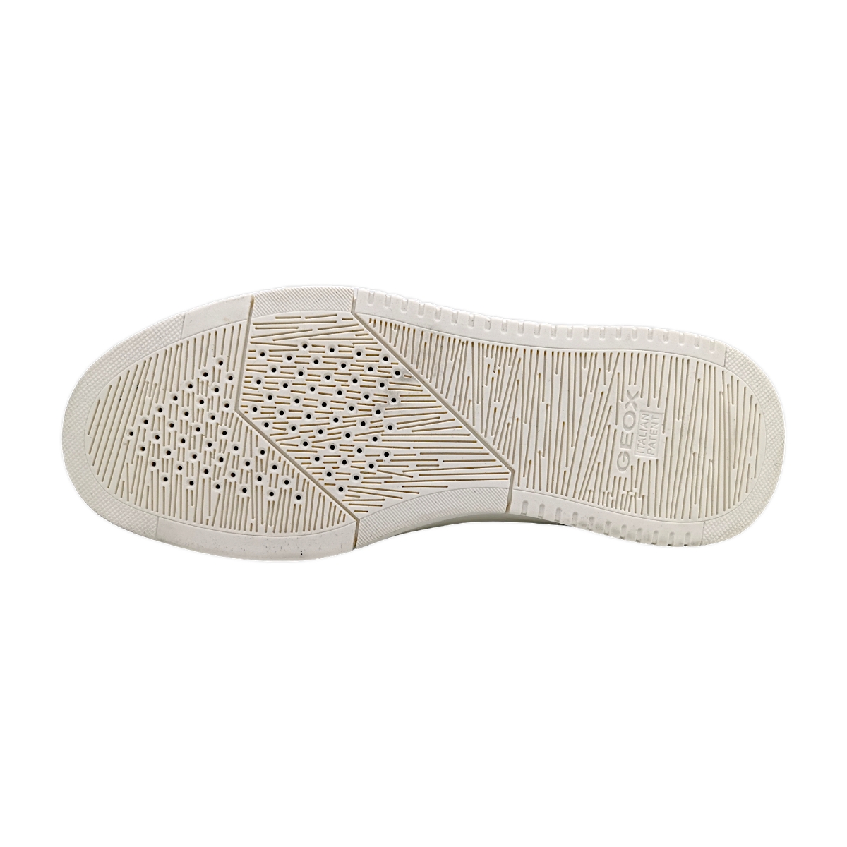 Geox Herrenschuhe Für lose Einlagen Schnürer Weiß Freizeit (C0284 white/grey, Größe 46 EU)