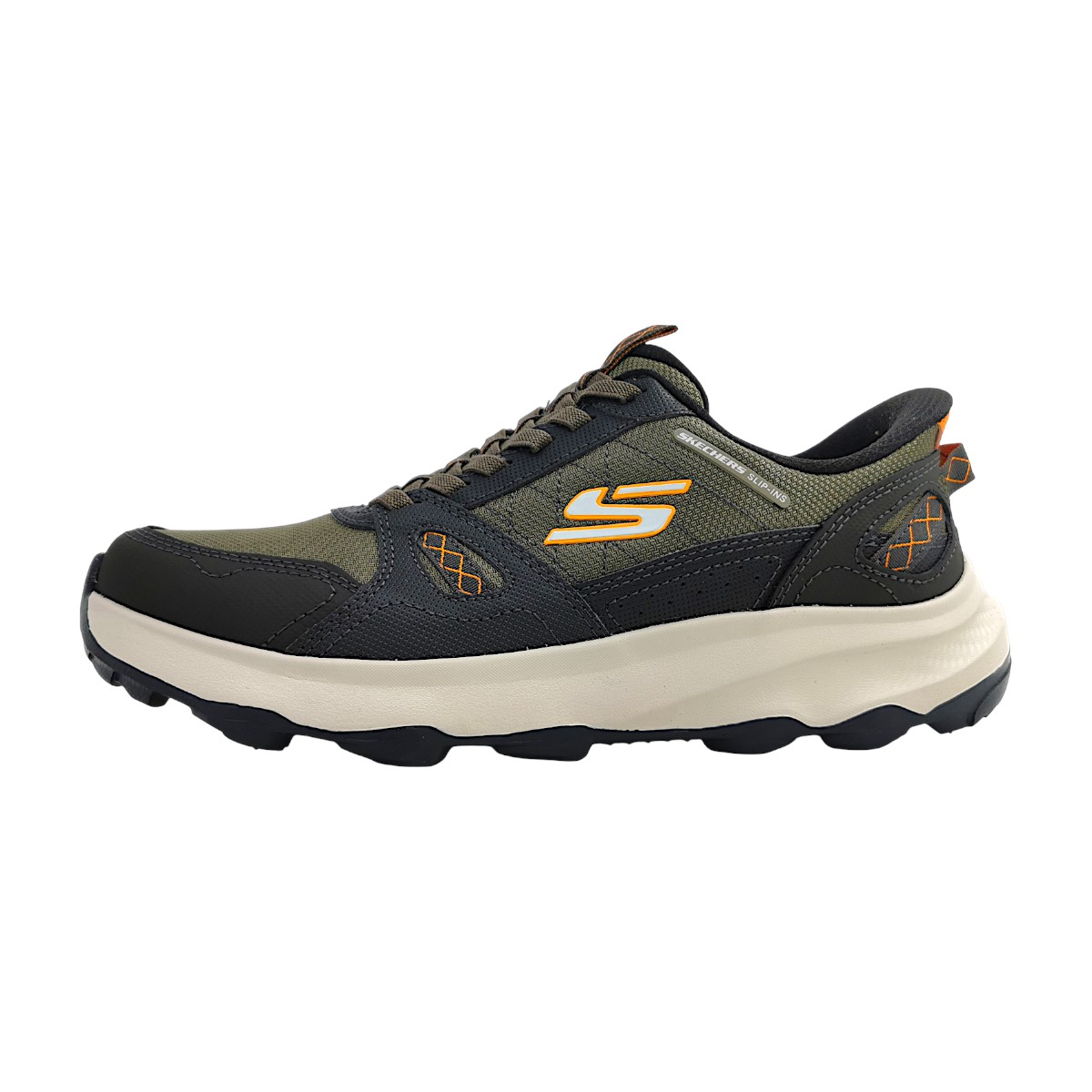 Skechers Sportschuhe Herren Trainingsschuhe sportlicher Schnürer Grün Freizeit
