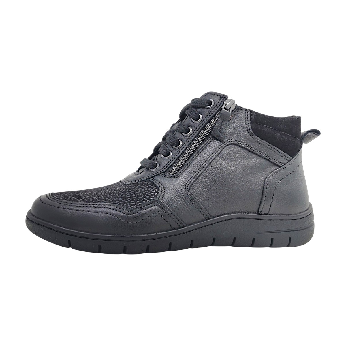 Naturläufer Stiefletten R932-90-01 Schwarz black