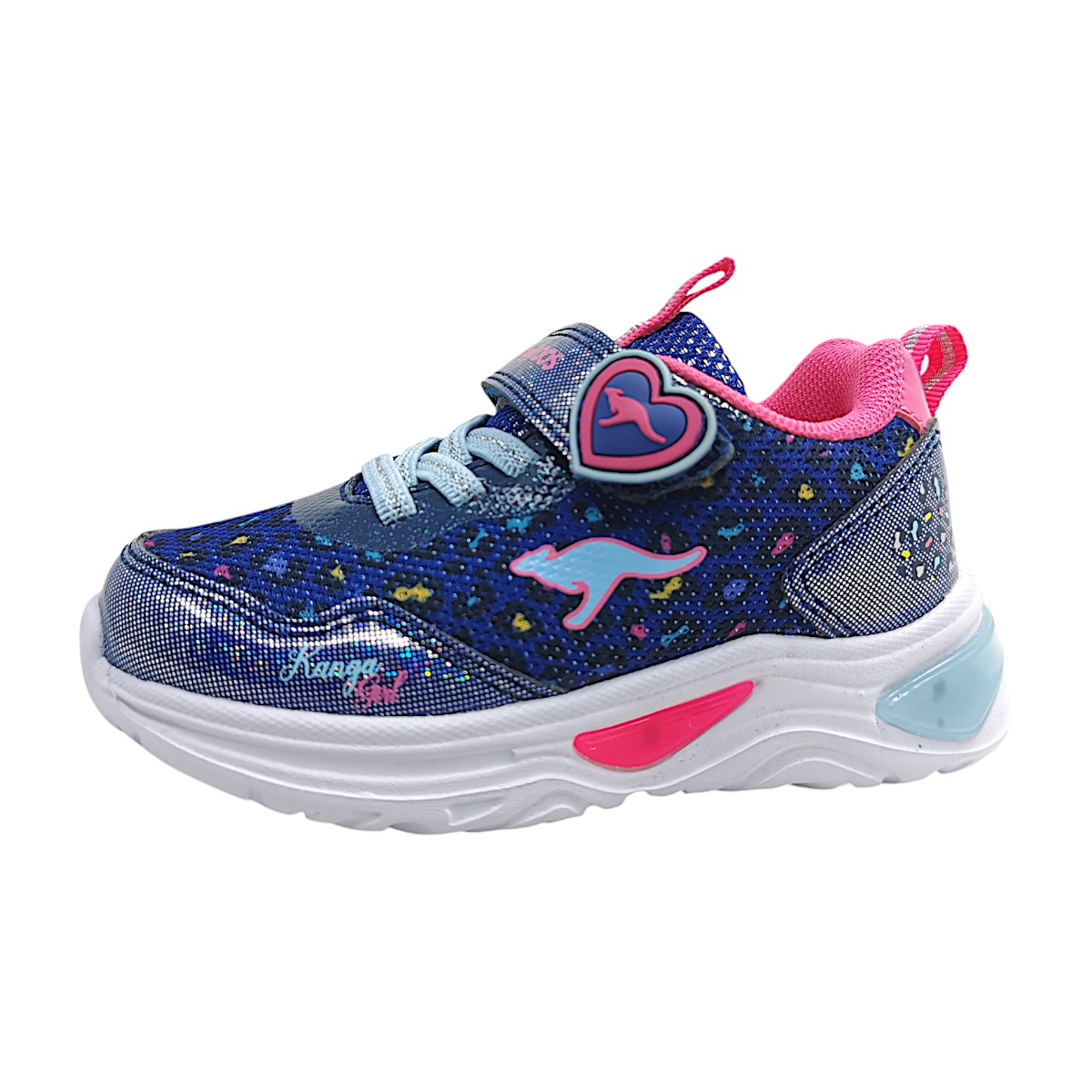KangaRoos K - SLG Beauty Kinderschuhe Mädchen Halbschuhe Klett Blau