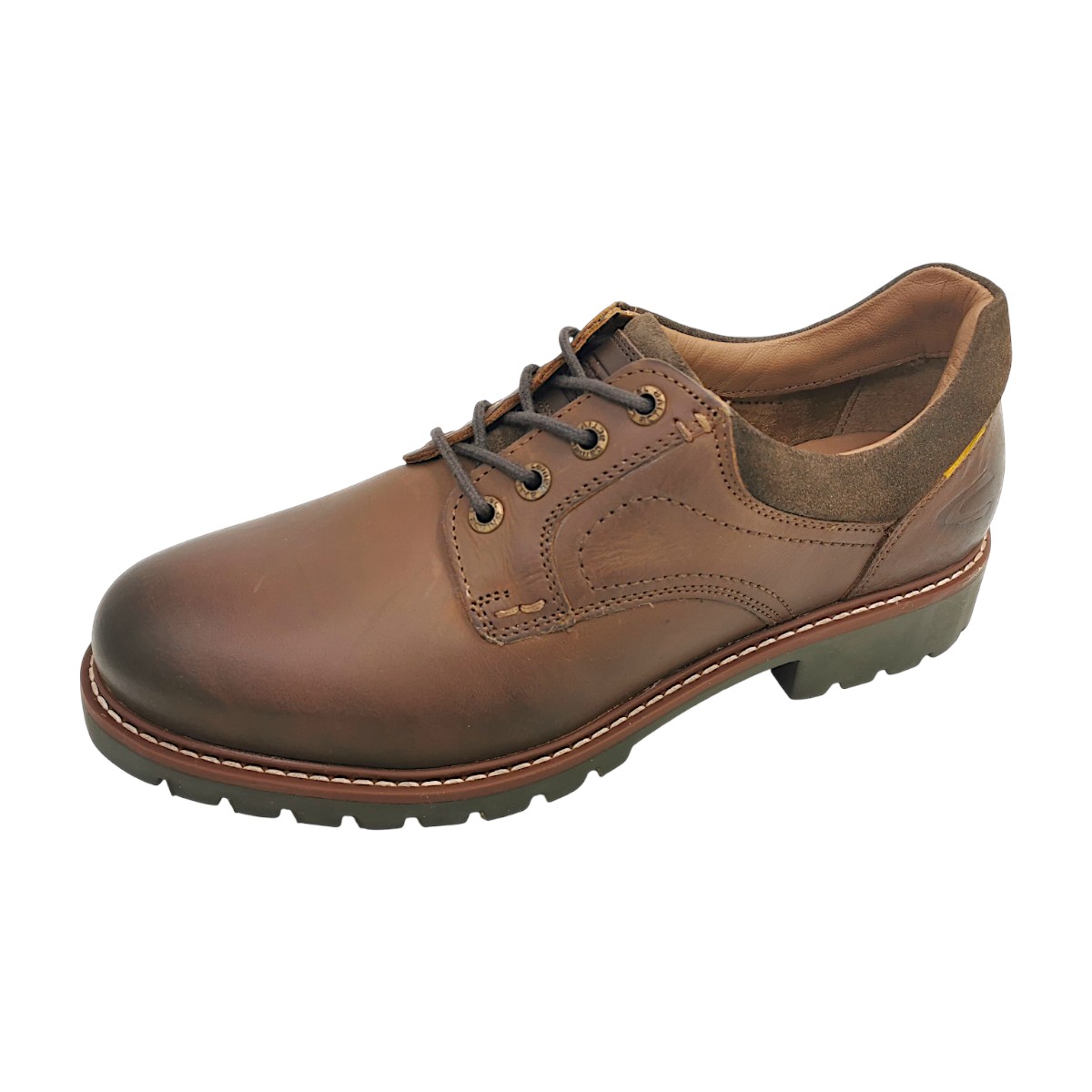 Camel Active Herrenschuhe elegante Schnürer Braun Freizeit (Cognac 470, Größe 46 EU)