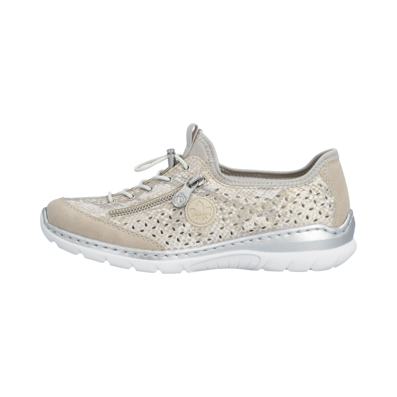 Rieker L3252-92 Silber ginger/offwhite/gold 92