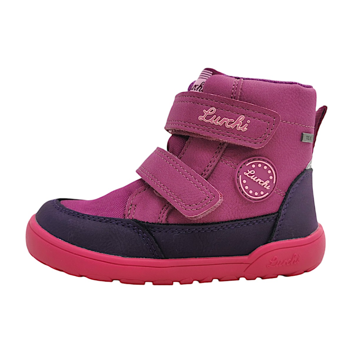 Lurchi Kinderschuhe Mädchen Schnürstiefel Barfußschuhe Rosa Freizeit