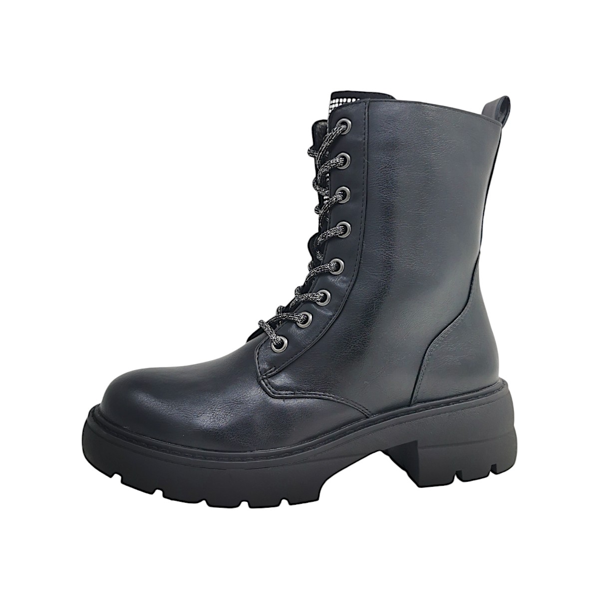 Post Xchange Damenschuhe Schnürstiefel Schwarz Freizeit