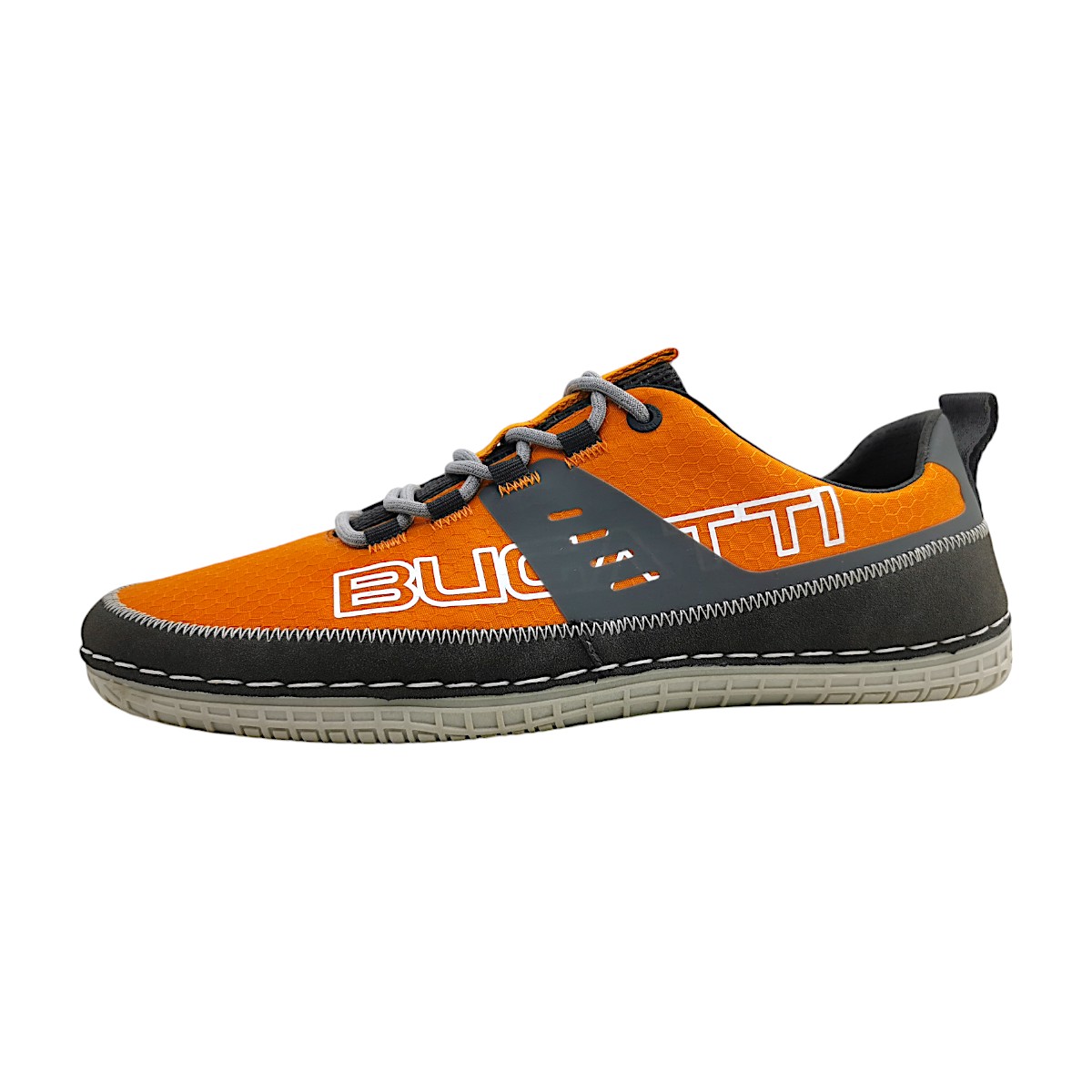 Bugatti Herrenschuhe Für lose Einlagen sportlicher Schnürer Orange