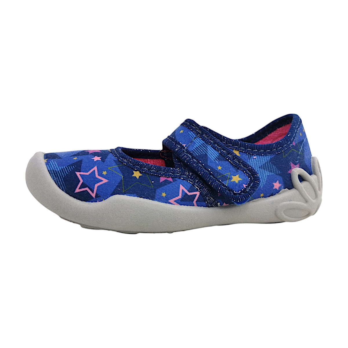 Fischer Markenschuhe Blanka Kinderschuhe Mädchen Hausschuhe Blau Freizeit