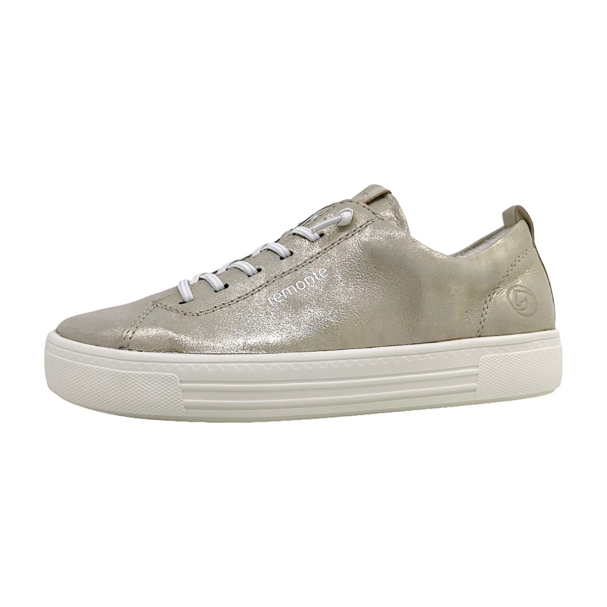 Remonte Damenschuhe Für lose Einlagen Schnürer Silber Freizeit