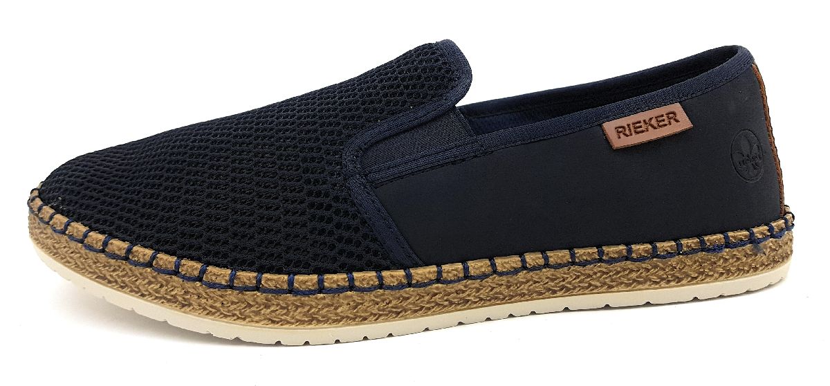 Rieker Herrenschuhe Slipper Slipper Blau Freizeit (navy/ pazifik 14, Gr. 1:40)