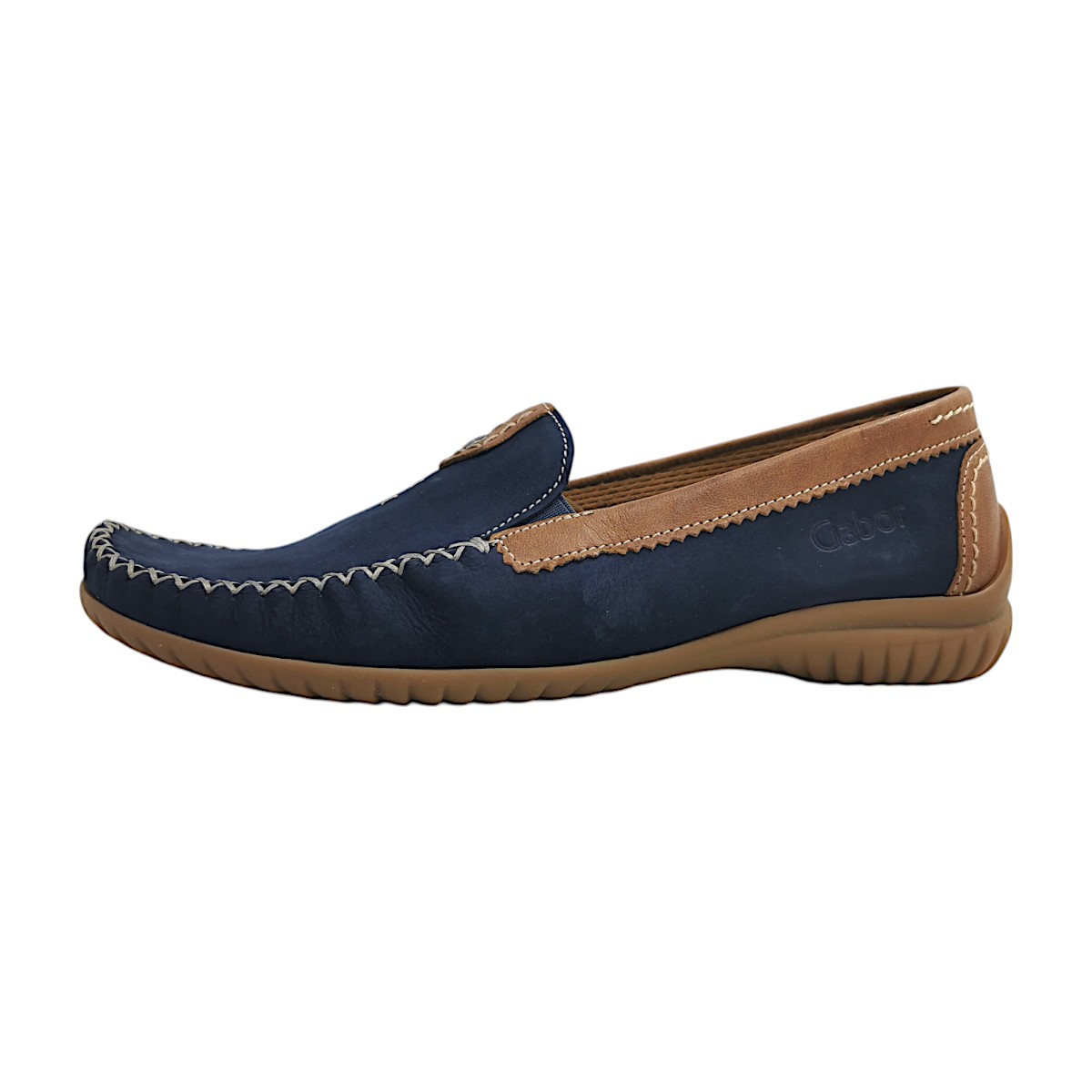 Gabor Comfort Damenschuhe Halbschuhe Mokassin Blau Freizeit
