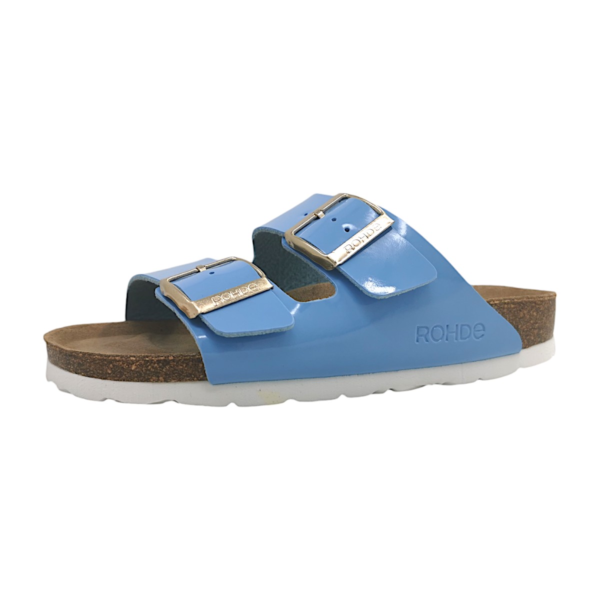 Rohde Alba Damenschuhe Pantoletten Blau Freizeit