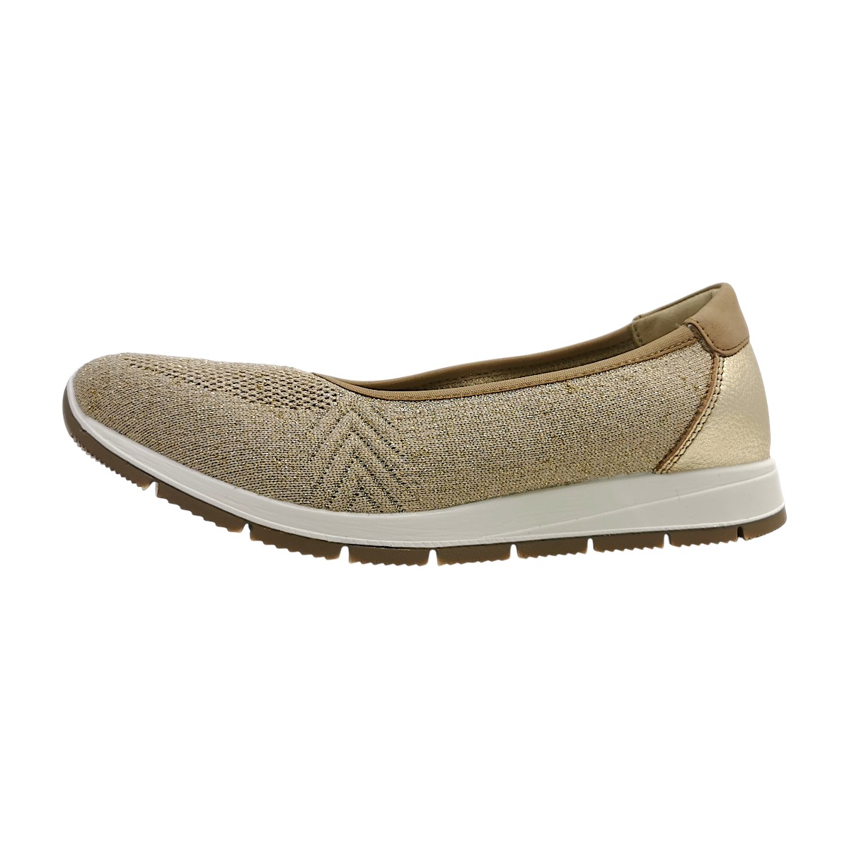 Imac Damenschuhe Halbschuhe Slipper Gold Freizeit