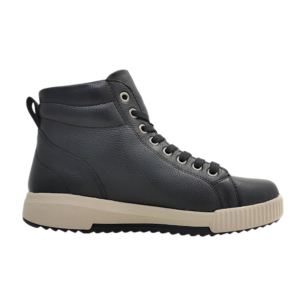 Rieker Damenschuhe Schnürstiefel mit Reißverschluss Schwarz Freizeit (schwarz 00, Gr. 1:37)