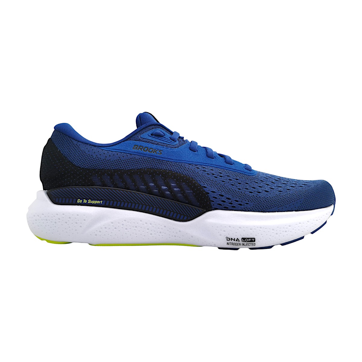 Brooks Adrenaline GTS 24 Sportschuhe Herren Laufschuh Blau Sport (navy/black/lime 425, Größe 41 EU)