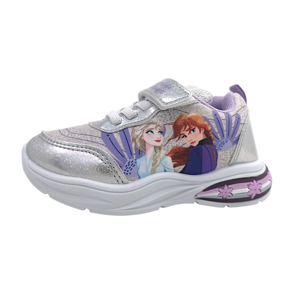 Leomil Kinderschuhe Mädchen Klett Klettschuh Silber Freizeit
