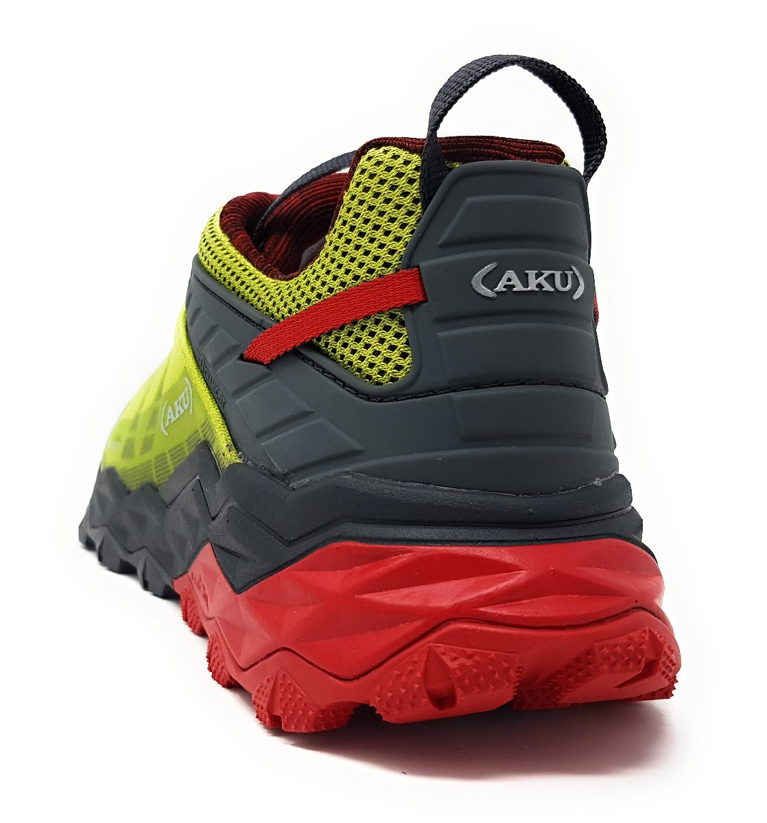 AKU Fly Rock GTX Sportschuhe Herren Outdoorschuhe Trekkingschuh (704- Lime / Red, Gr. 2:12.5)