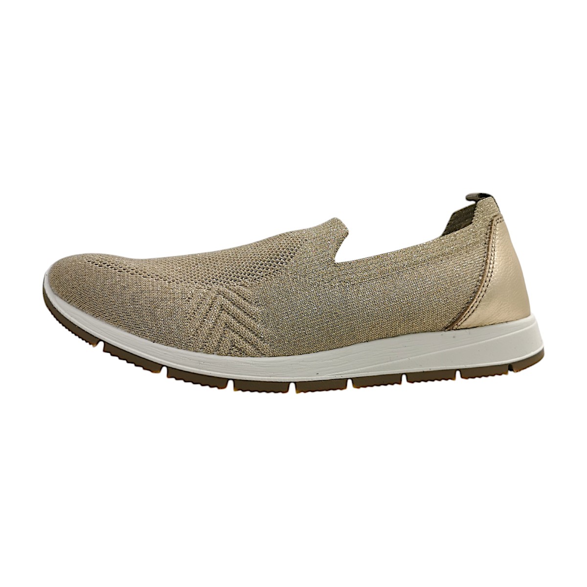 Imac Damenschuhe Halbschuhe Slipper Gold Freizeit