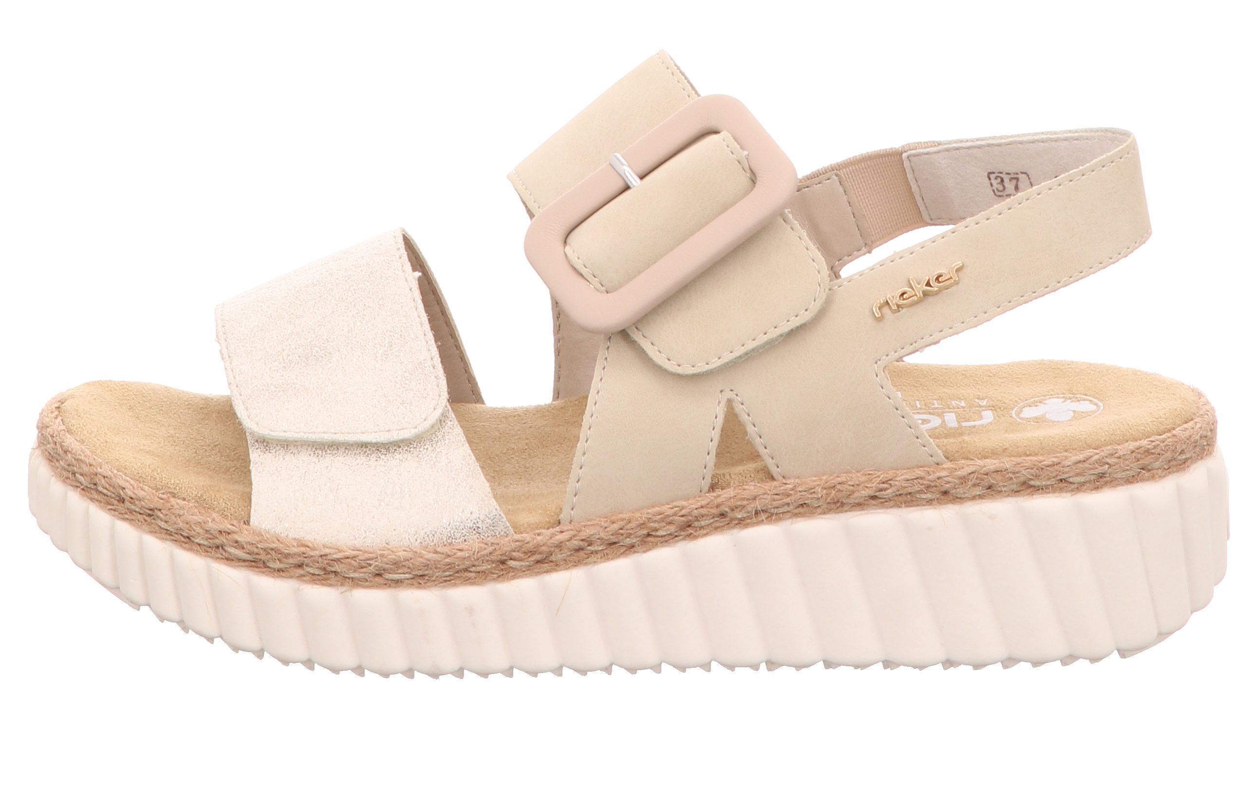 Rieker 69260-60 Beige beige-gold/perle
