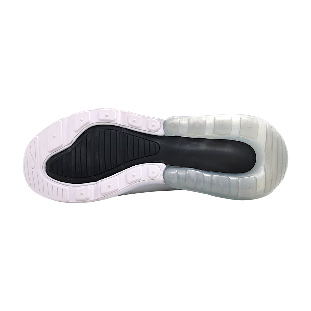 Nike Air Max 270 Sportschuhe Herren Trainingsschuhe sportlicher Schnürer Weiß Freizeit (White/Black 100, Größe 40.5 EU)