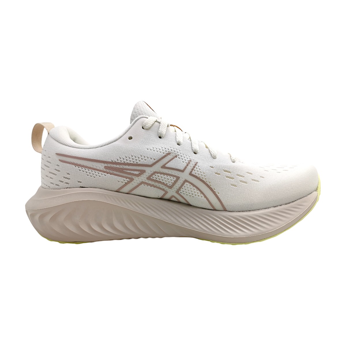 Asics GEL-EXCITE 10 Sportschuhe Damen Trainingsschuhe Laufschuh Weiß (CREAM/NEUTRAL PINK 104, Größe 38 EU)