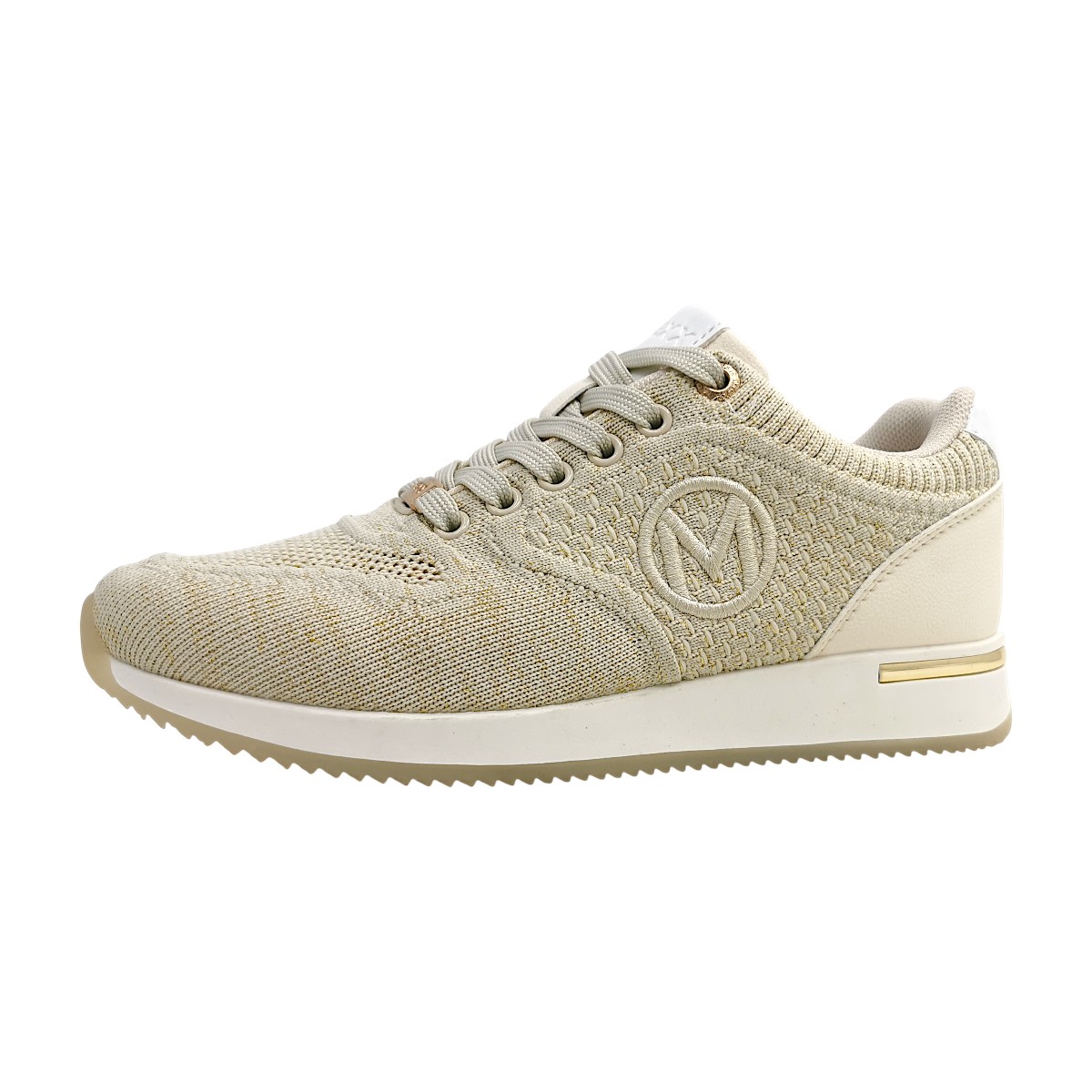 Mexx Rochella Caia Damenschuhe Schnürschuhe Sportive Beige Freizeit