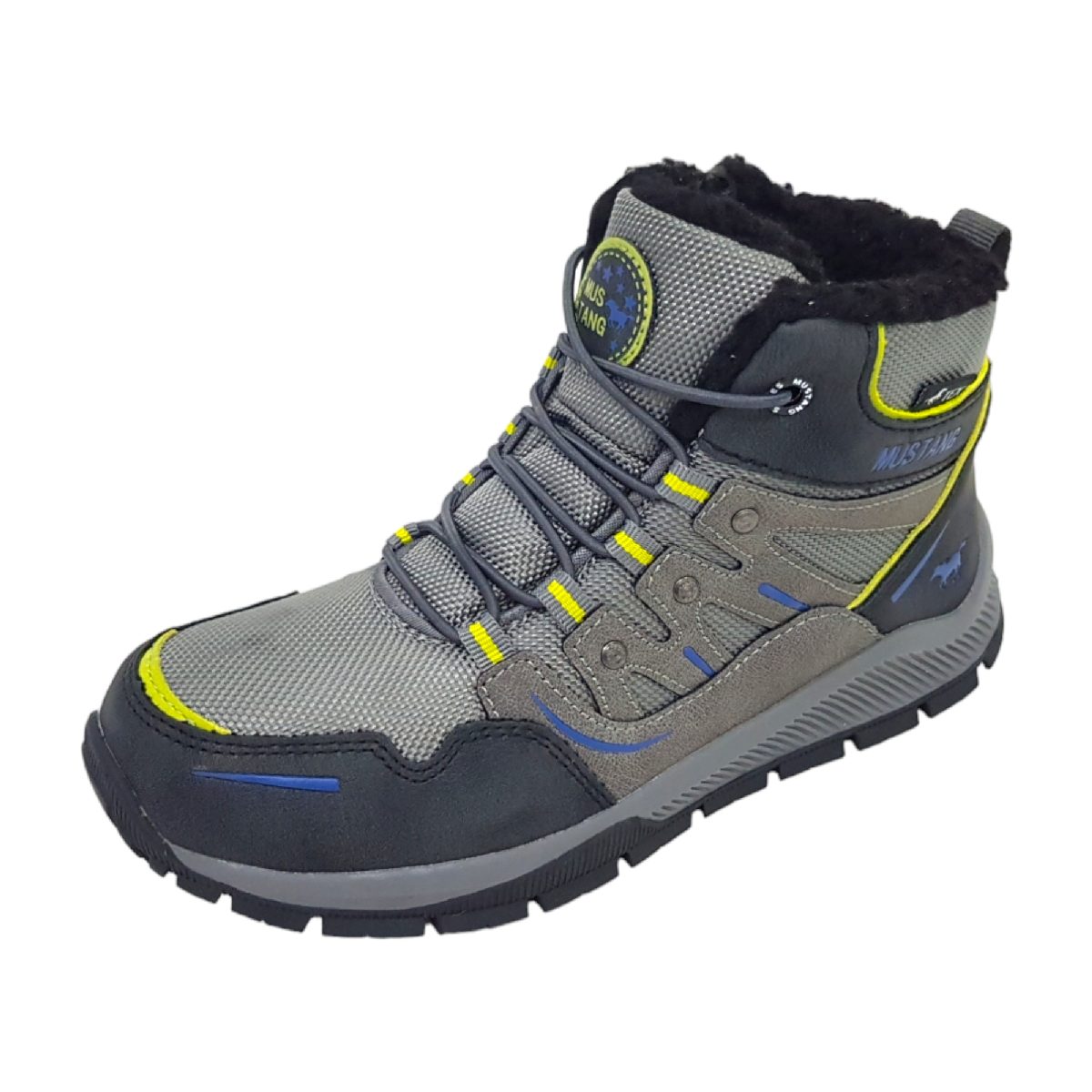 Mustang Kinderschuhe Jungen Winterstiefel Grau Freizeit Mustang Kinderschuhe Jungen Winterstiefel Grau Freizeit