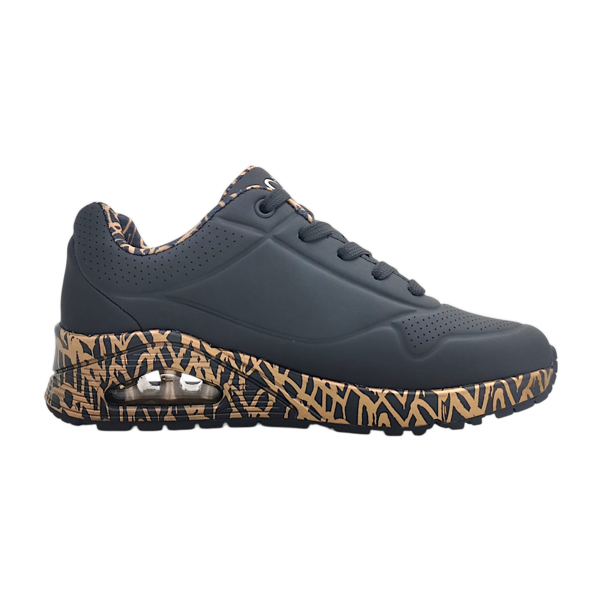 Skechers Uno - Loving Love 155506 BKRG Schwarz Black/gold BKRG