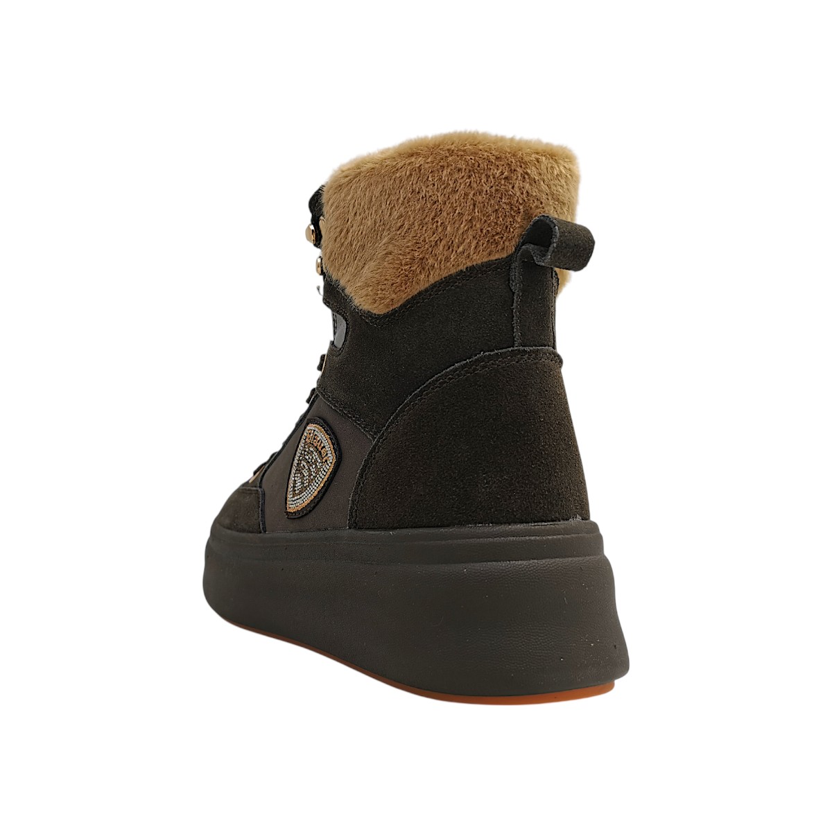 Blauer USA Emery01 Damenschuhe Schnürer Winterstiefel Braun Freizeit (Dark Brown DKB, Größe 41 EU)