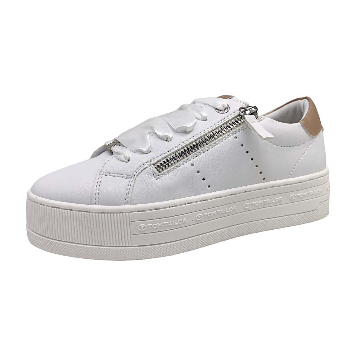 Tom Tailor Damenschuhe Schnürschuhe Weiß Freizeit Tom Tailor Damenschuhe Schnürschuhe Weiß Freizeit