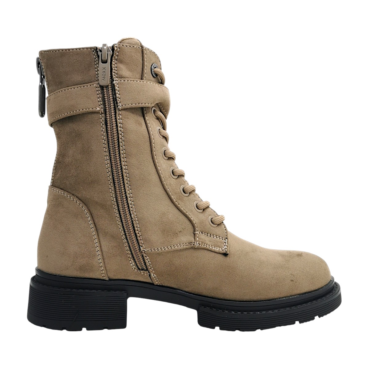 Mexx Kimberly Glad Damenschuhe Schnürstiefel Grau Freizeit (dk. taupe 2009, Größe 41 EU)