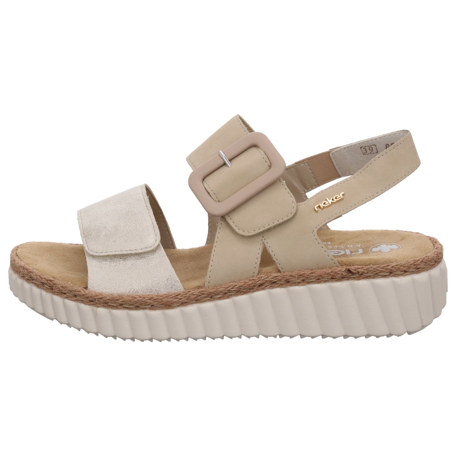 Rieker 69260-60 Beige beige-gold/perle
