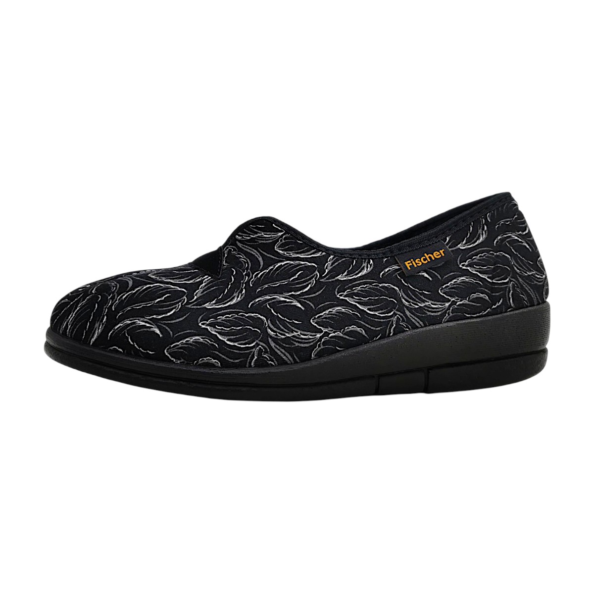 Fischer Markenschuhe Dora Damenschuhe Hausschuhe Schwarz Freizeit (schwarzbunt 229, Gr. 1:39)