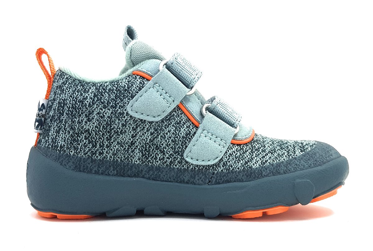 Affenzahn Low Boot Knit Happy Bunny 00844-20153 Grün petrol