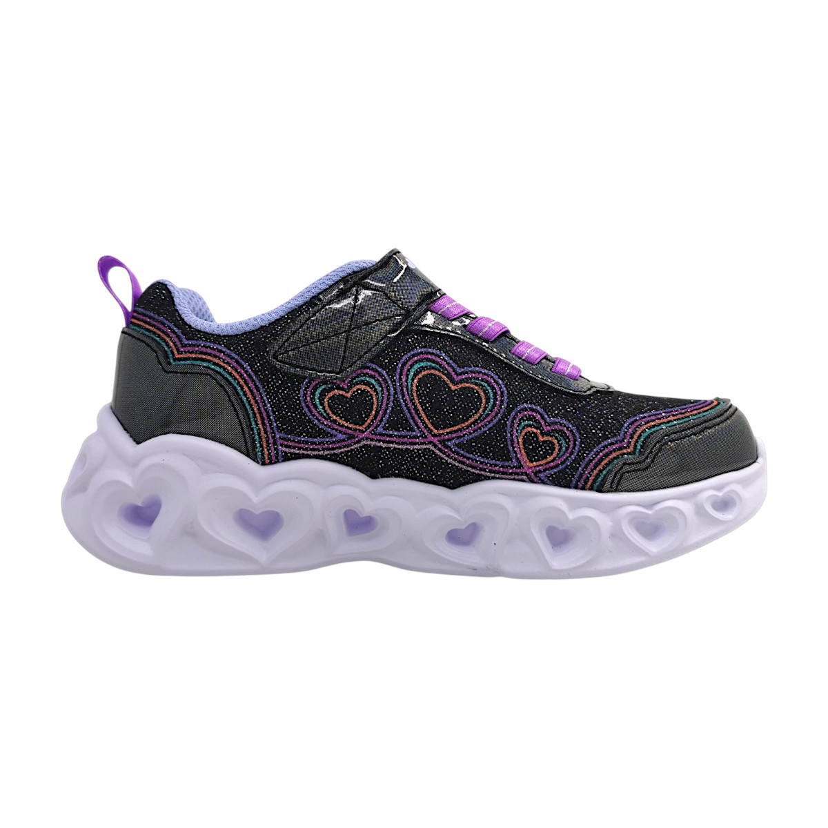 Skechers Heart Lights 303736LC BKMT Schwarz black/multi BKMT