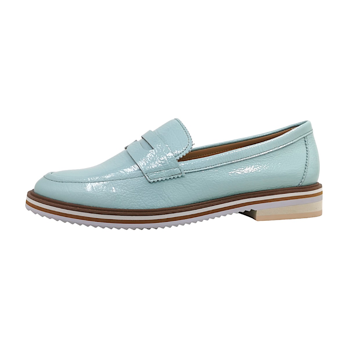 regarde le ciel Damenschuhe Halbschuhe Slipper Türkis Freizeit