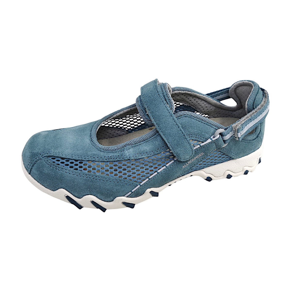 Allrounder by Mephisto Niro Damenschuhe Halbschuhe Slipper Blau Freizeit (95/95 jeans, Größe 40.5 EU)