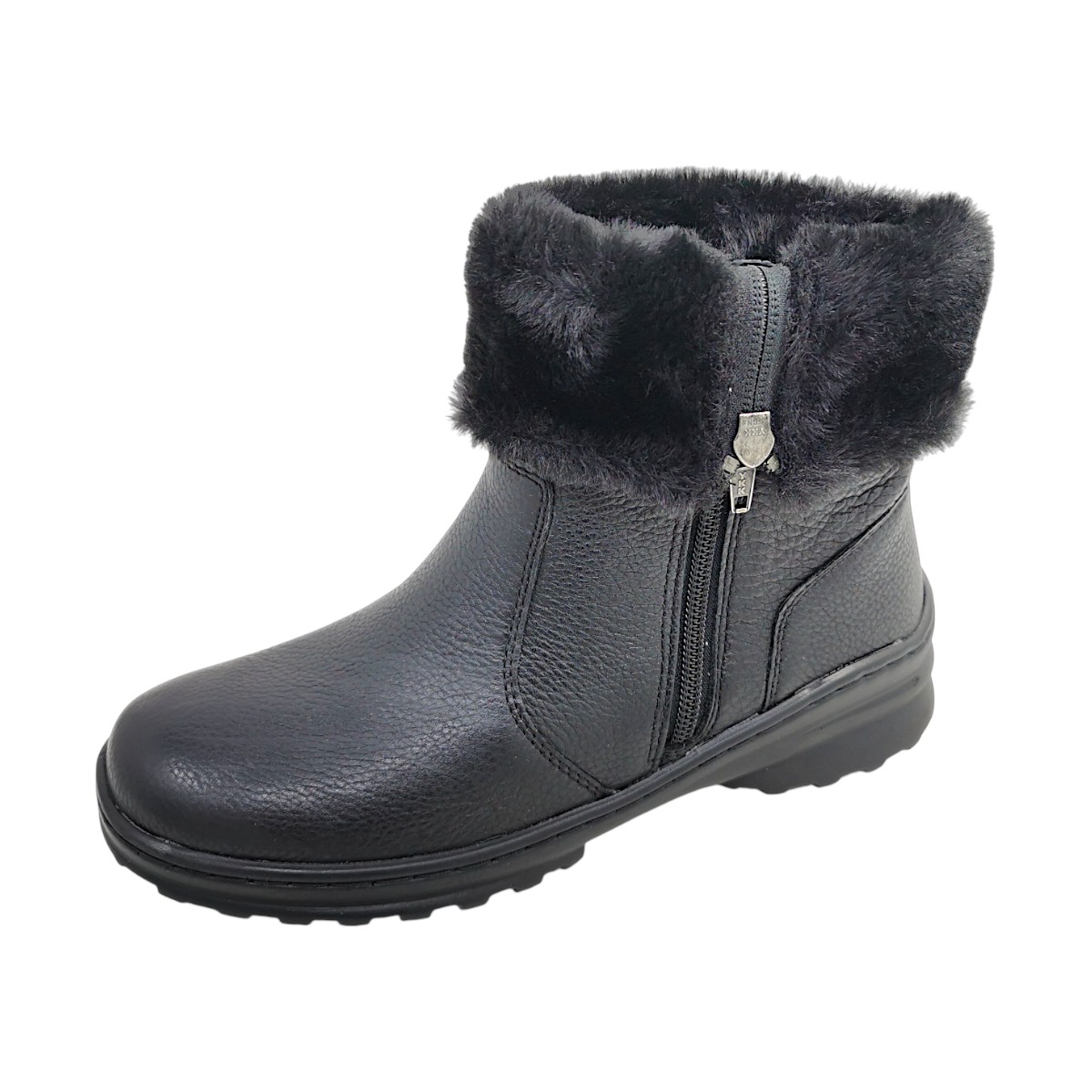 Lark & Finch Trek Boot B Damenschuhe Stiefel Reißverschluss Schwarz Freizeit (black, Größe 36 EU)
