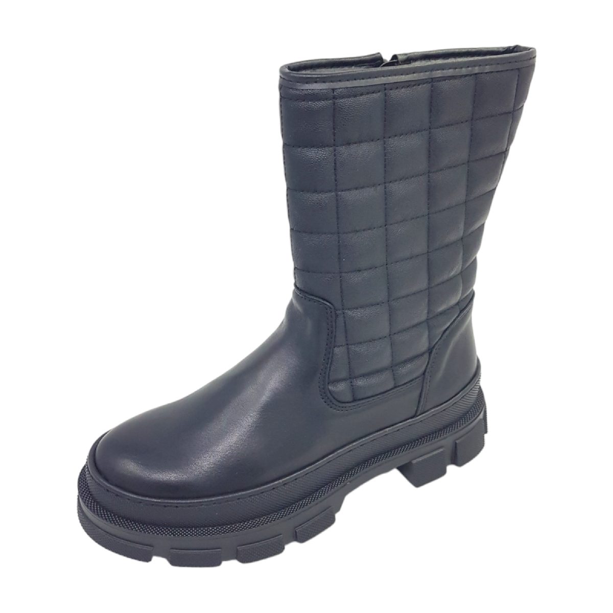 Palpa Damenschuhe Stiefel Reißverschluss Schwarz Freizeit (black, Größe 42 EU)