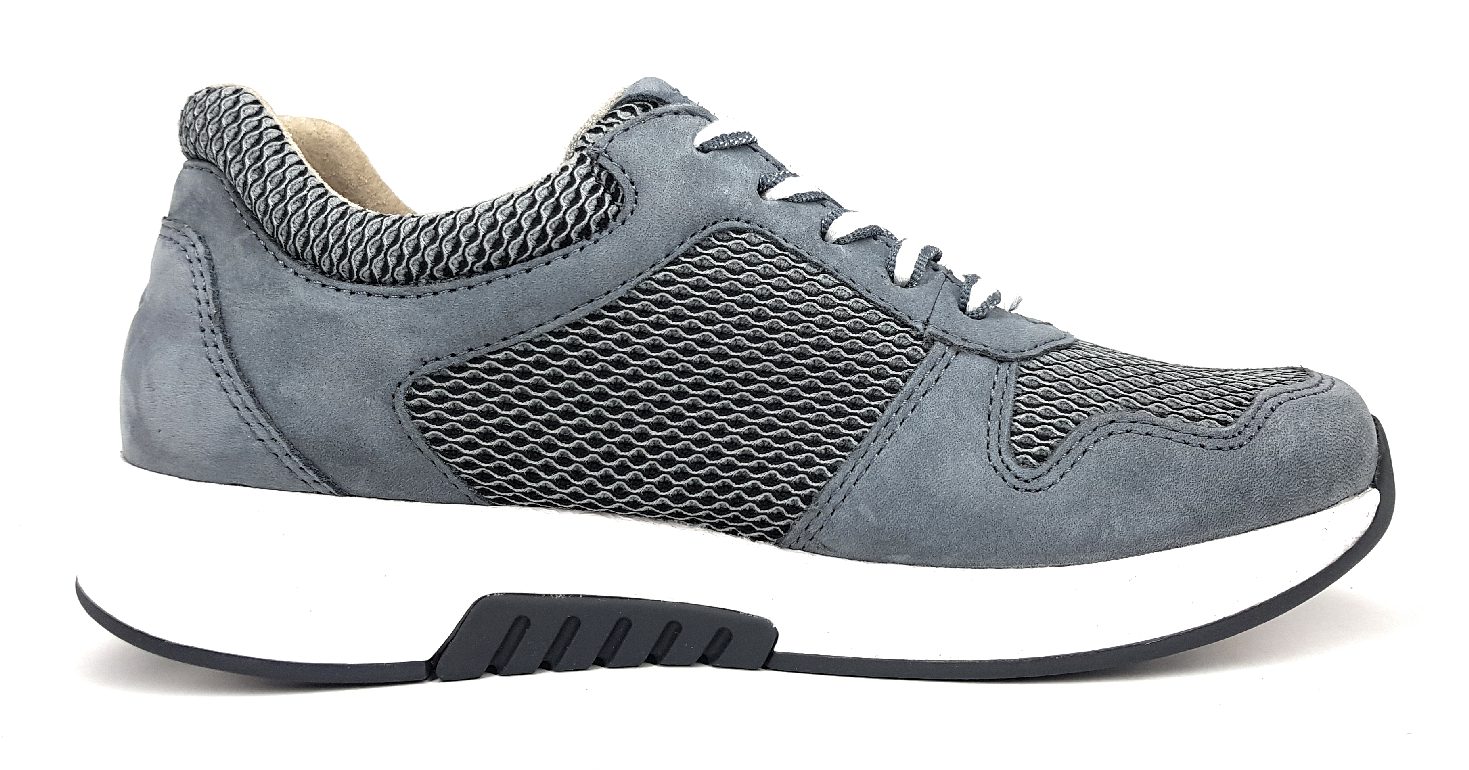 Gabor Comfort Rollingsoft Damenschuhe Schnürschuhe Sneaker Grau Freizeit (grey/river 49, Gr. 2:4) Gabor Comfort Rollingsoft Damenschuhe Schnürschuhe Sneaker Grau Freizeit (grey/river 49, Gr. 2:4)