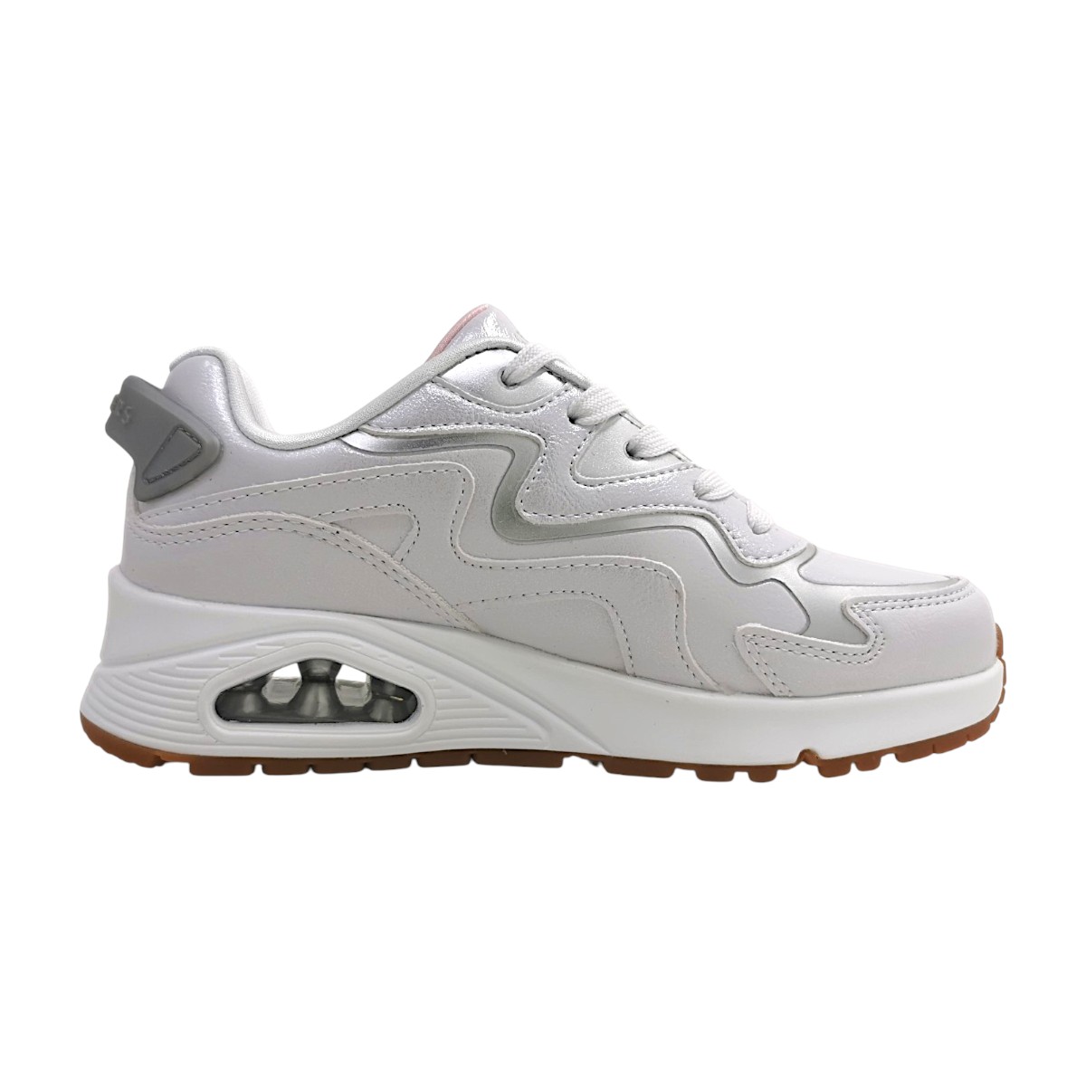 Skechers Uno Gen1-Wavy Shimmer 310322L WSL Weiß white/silver WSL