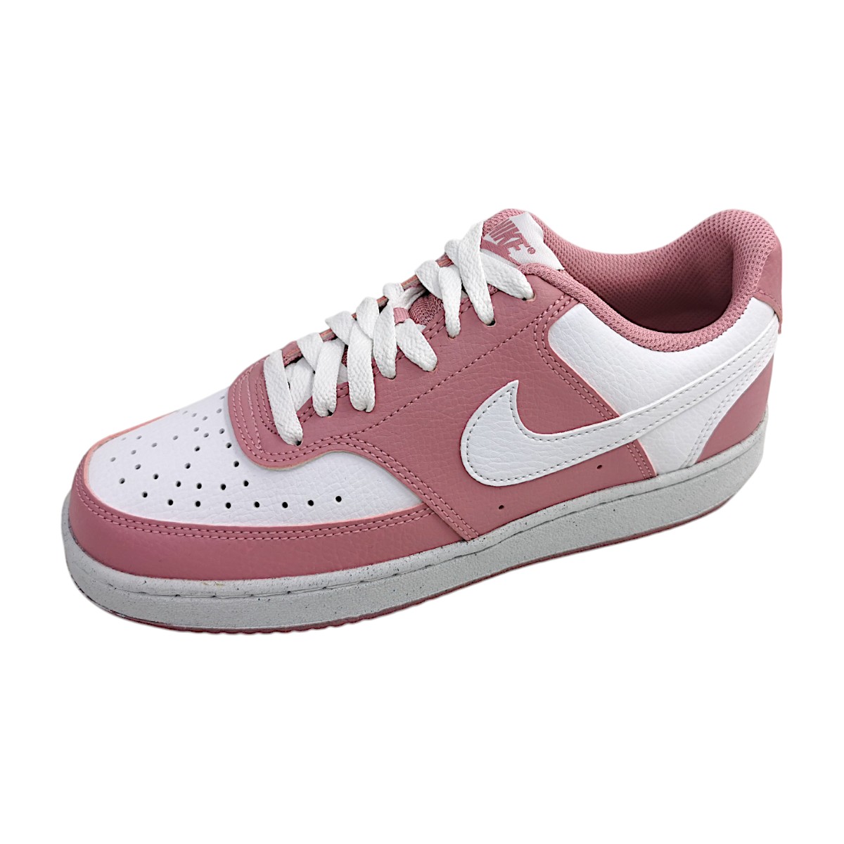 Nike Court Vision Low Next Nat Damenschuhe Sneaker Low Rosa Freizeit (pink/white 603, Größe 39.5 EU)
