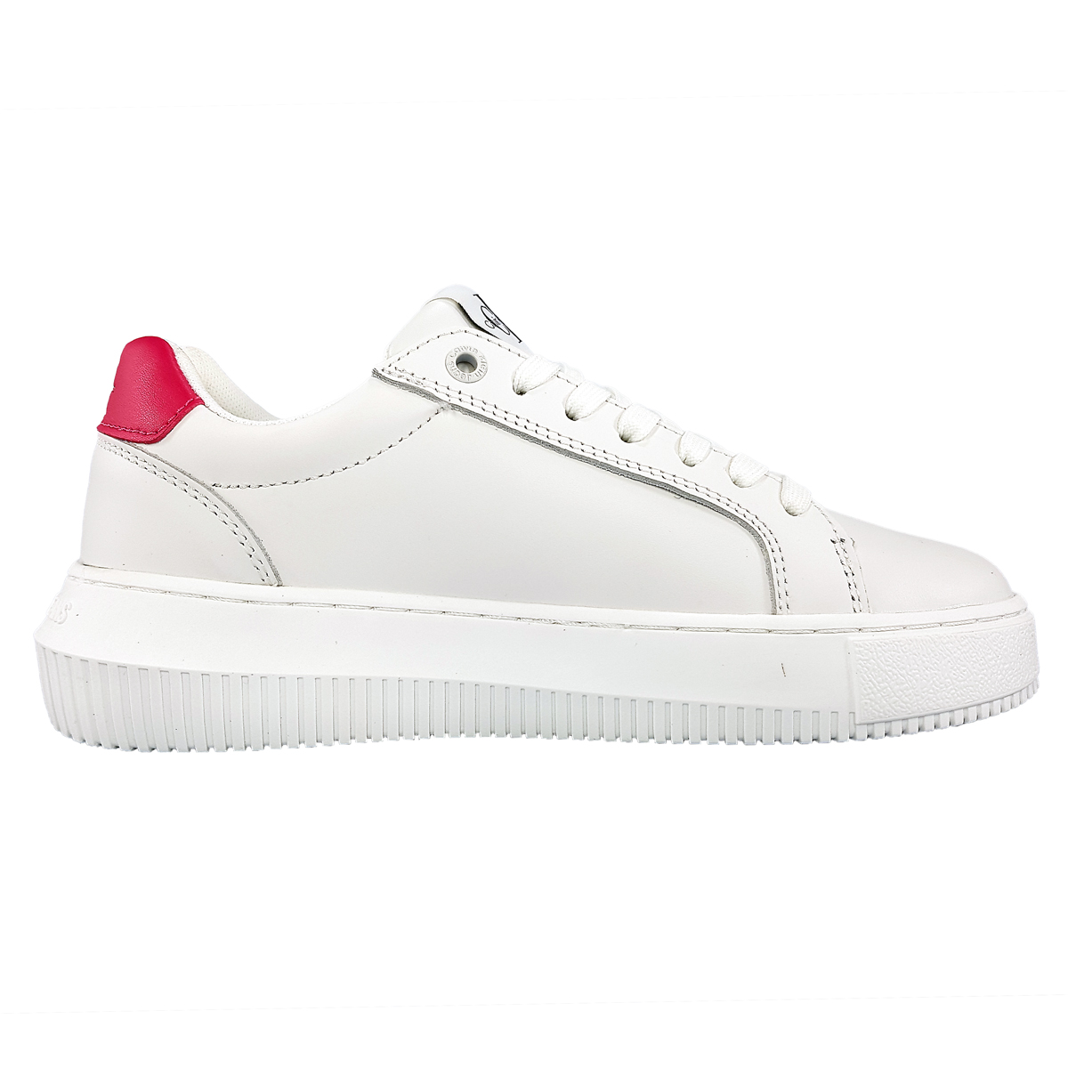 Calvin Klein Chunky Cupsole Weiß 01W White/Rasberry Calvin Klein Chunky Cupsole Weiß 01W White/Rasberry