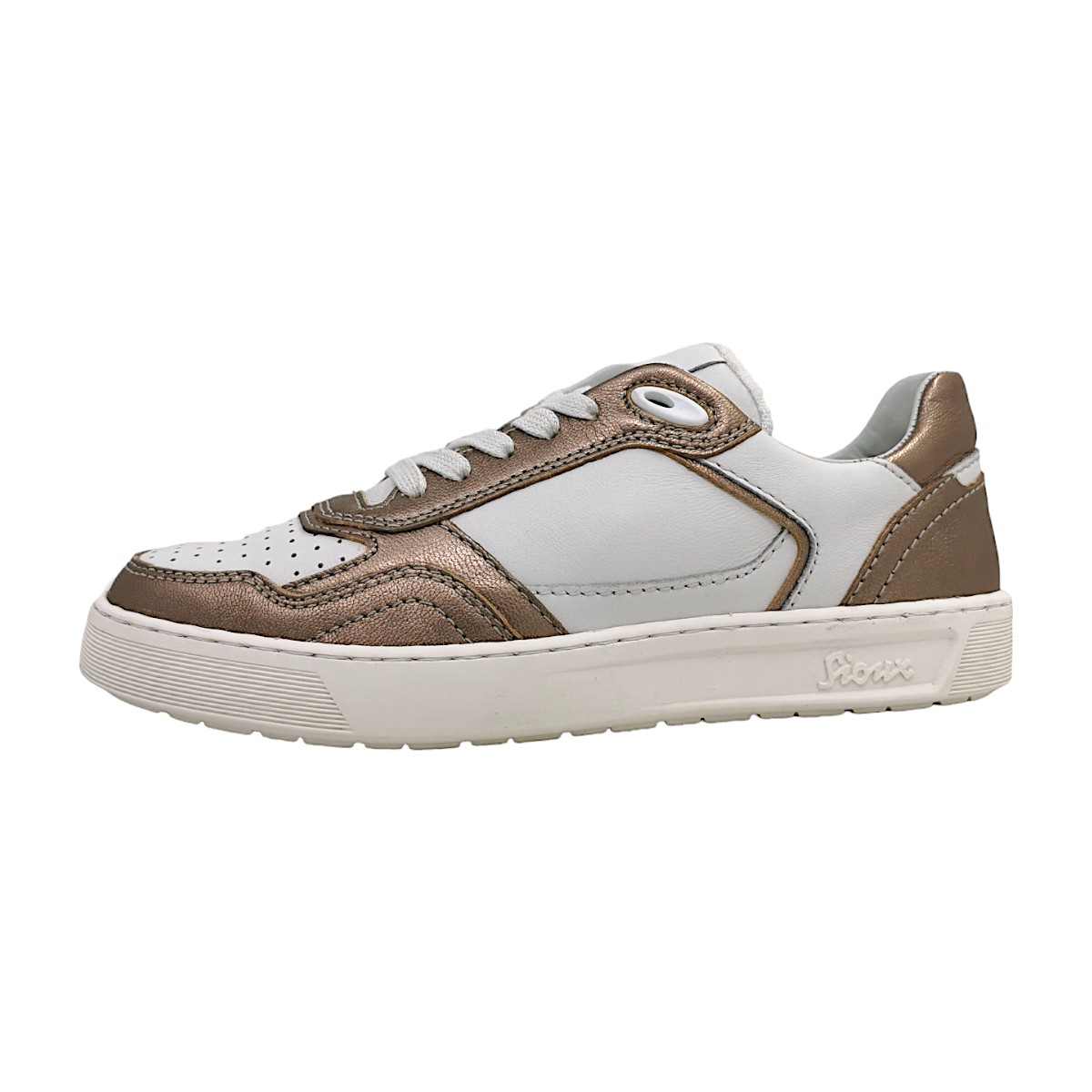 Sioux Maites Damenschuhe Für lose Einlagen Sneaker low Weiß Freizeit